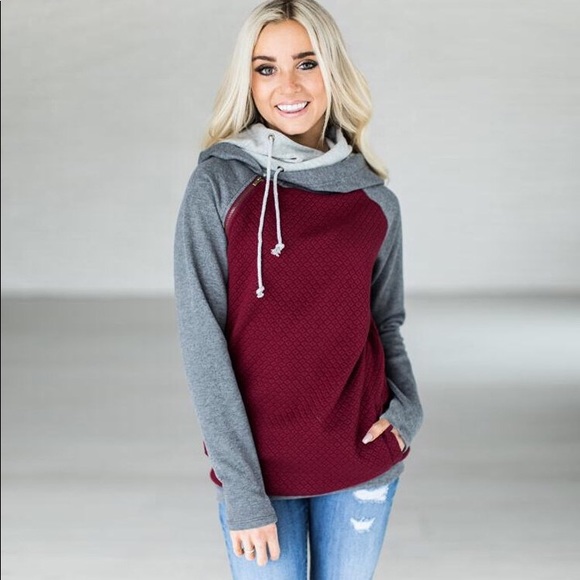 Burgundy Hoodie - Picture 2 of 3